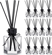 Reed Diffuser Bottle Empty Glass Diffuser Bottles Diffuser Jars with Caps and Bl - £39.26 GBP