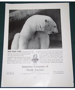 INSURANCE COMPANY OF NORTH AMERICA FORTUNE MAGAZINE AD CLIPPING VINTAGE ... - $468.48 MXN