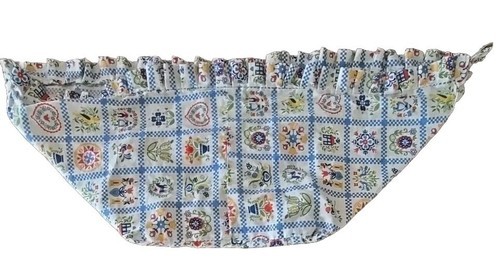 Pennsylvania Dutch ~ Handcrafted ~ Fabric ~ Basket Liner ~ 10" x 14.75" x 9" Item image 4