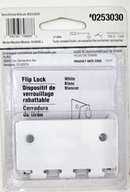 Gate House Flip Action Lock White #0253030 2.75&quot; X 1.375&quot; - £5.97 GBP