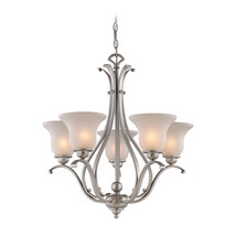 Vaxcel International Monrovia 5L Chandelier - Brushed Nickel - $6,948.73 MXN