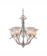 Vaxcel International Monrovia 5L Chandelier - Brushed Nickel - $6,990.61 MXN Vaxcel International Monrovia 5L Chandelier - Brushed Nickel - $6,990.61 MXN