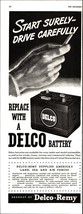 Delco Battery Care and Conservation Service/Battery Life 1942 Vintage Pr... - £19.27 GBP