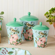 Flora Canister Set 3 Pc.- Birds and Butterflys - $158.28