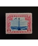 1928 5c Beacon on the Rocky Mountains, Carmine &amp; Blue Scott C11 Mint F/VF H - $63.59 MXN