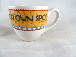 Vintage Mary Engelbreit Cup  3&quot; &quot;Everyone Needs Their Own Spot&quot; Replacement - £5.41 GBP