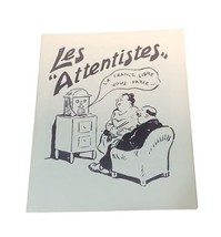 Vtg French Military Cartoon WWII Propaganda Les Attentistes - £15.65 GBP