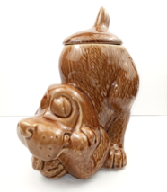 Vintage Ceramic Cookie Jar Brown Daydreaming Hound Dog McCoy LCC USA 0272 - $32.68