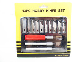 Razor Blade Knife Sets 16 pc Hobby Crafting Models Scrapbooking Trimming Set - £6.01 GBP