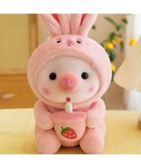 Strawberry Piggy Bunny Stuffed Animal Plushie | Birthday Valentine Gift Toy - €20,74 EUR