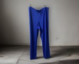 Chicos Travelers Pull OnSlinky Pants Women sz 3P 16/18P Royal Blue Strai... - $19.75