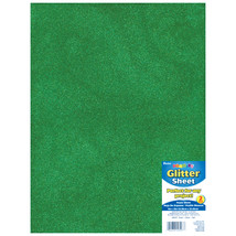 Glitter Foam Sheet Green 2mm thick 9 X 12 Inches - £12.51 GBP