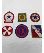Lot Of (6) 2-3&quot; WWII Iron On Patches - €14,28 EUR