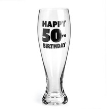 Happy Birthday Pilsner Glass - 50th - £29.38 GBP