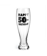 Happy Birthday Pilsner Glass - 50th - £29.36 GBP
