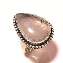Black Rutile Gemstone Handmade Valentine&#39;s Day Gift Ring Jewelry 9&quot; SA 2164 - £4.71 GBP