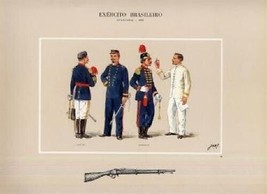 Brazil Army Infantaria 1889 Exercito Brasileiro Print - £17.20 GBP