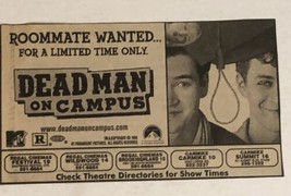 Dead Man On Campus Movie Print Ad Mark Paul Gosselaar Tom Everett Scott TPA9 - £4.70 GBP