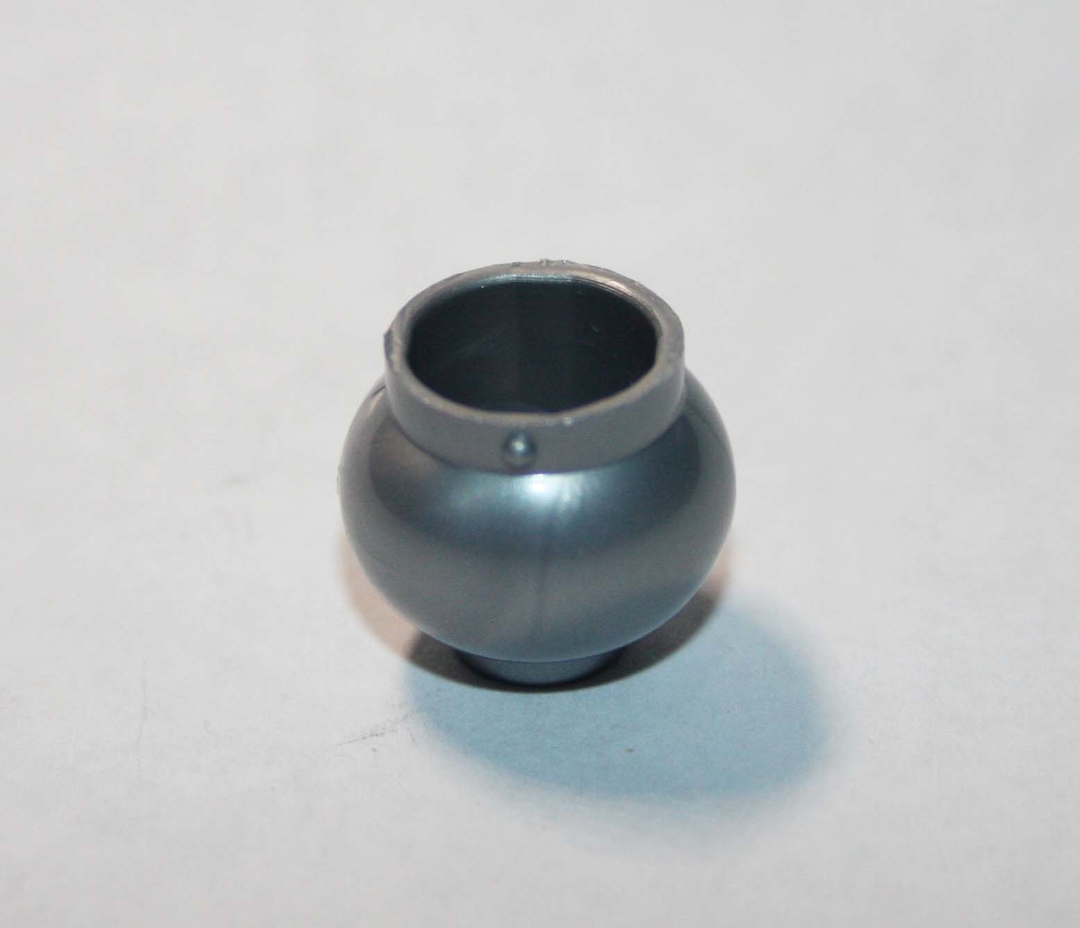 HG Silver Bowl Kitchen Food For Bricks Minifigures - $0.95