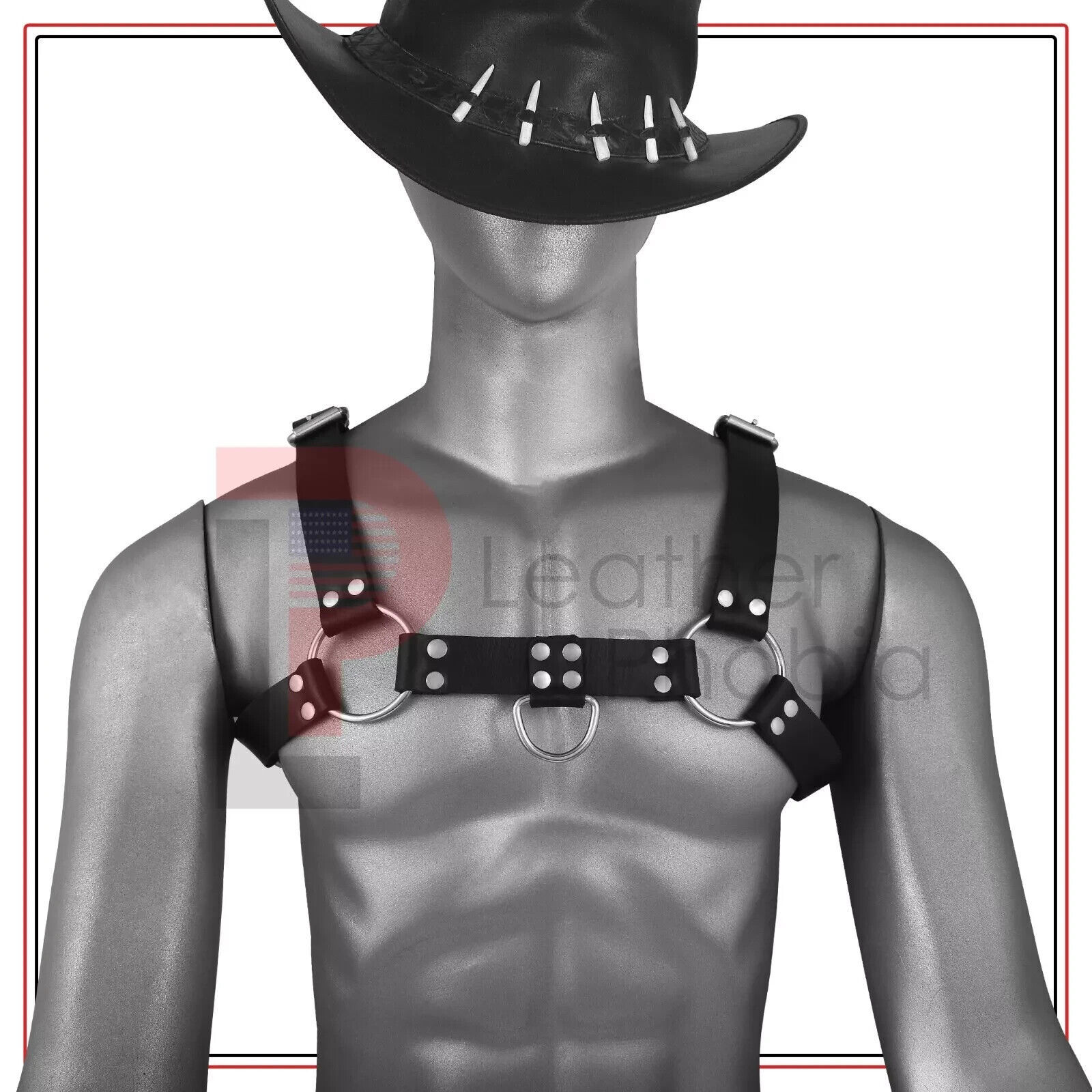 Sexy Mens Leather Chest Body Harness Adjustable Gay Clubwear Sexy Body Belt