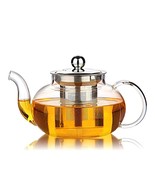 Glass Teapot with Stainless Steel Infuser Coffee, Espresso,Dinning,Strai... - $29.95