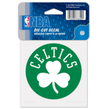 BOSTON CELTICS PERFECT CUT 4&quot;X4&quot; DIE CUT DECAL NEW &amp; OFFICIALLY LICENSED - £3.89 GBP
