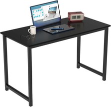 Halter Gaming Computer Desk For Home Office, 47&quot; Modern Pc Laptop, Black Frame - £83.63 GBP