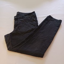 D. Jeans Denim Women&#39;s Size 14 Black Jeans Mid Rise 5-Pocket Measured 34x29 - $19.79