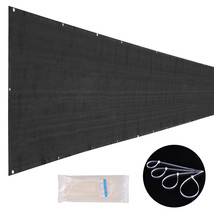25x4 ft Mesh Privacy Fence Windscreen 180 gsm HDPE Fabric Slat Sunshade ... - $63.99