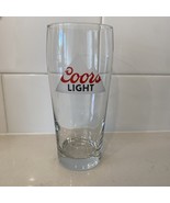 COORS LIGHT 16oz Pint Slim Beer Drinking Bar Glass Rocky Mountain 6.5&quot; Tall - $156.87 MXN
