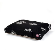 MajesticPet 788995500070 29 x 36 in. Coral Rectangle Pet Bed  Black - £60.04 GBP