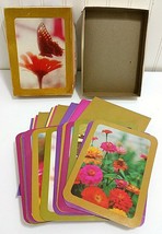 Vintage Greeting Cards 12 Old Stock SOFT BLOSSOMS Flowers Friendship Coronation  - £22.54 GBP