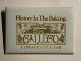 Vintage Gallego Restaurant and Bar Pinback Pin 3&quot; - £5.94 GBP