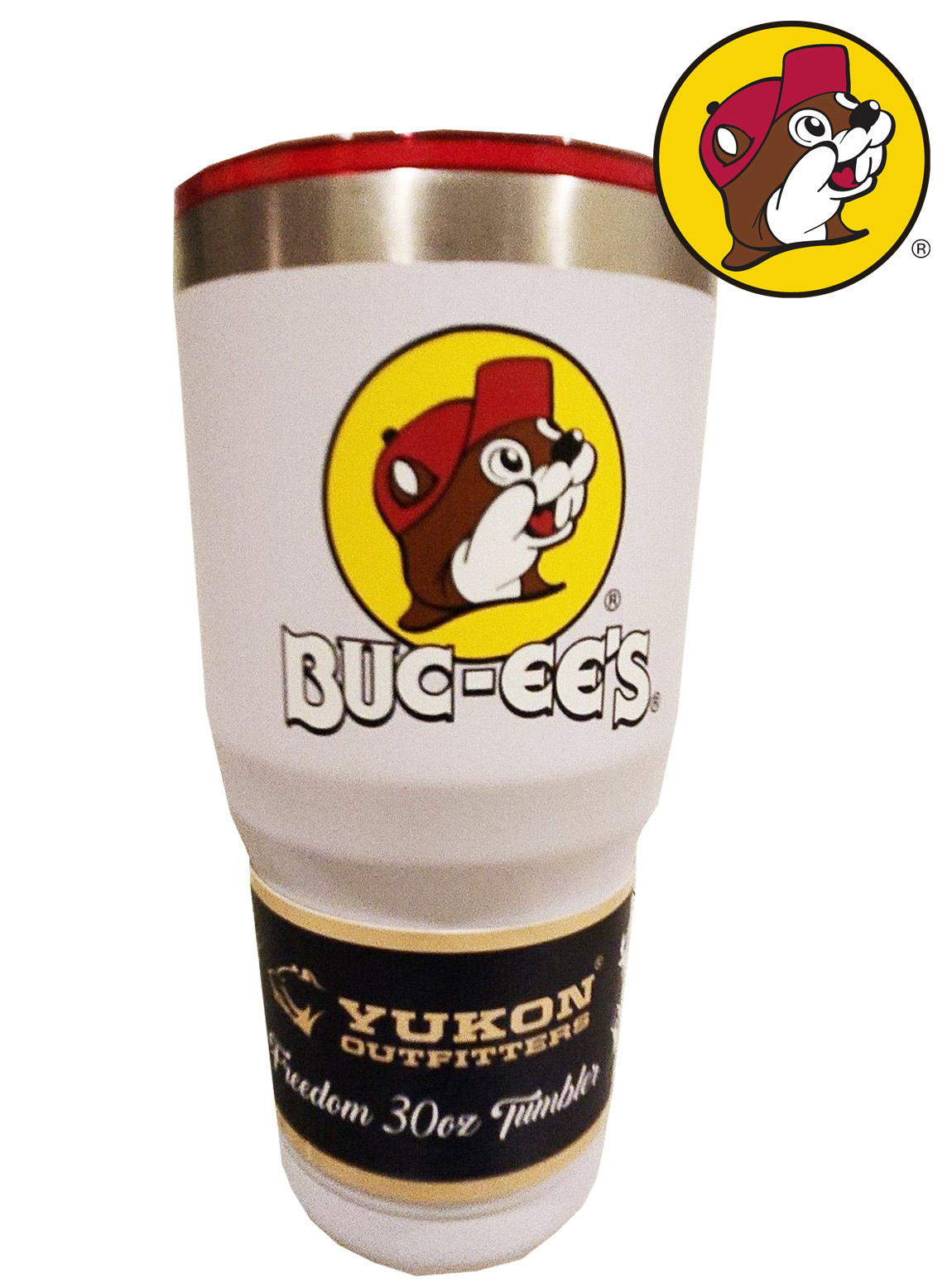 Buc-ee's Tumbler Stainless Steel 30oz Buc-ee’s Yukon Outfitters Hot/ Cold White - $27.90