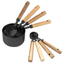 8 Piece Measuring Cups And Spoons Set Stainless Steel Measuring Cups And... - £32.38 GBP