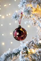 Glass Christmas Tree Ornaments Set of 4: Decorative Holiday Balls - $46.99