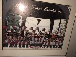 Vtg Atlanta Falcons Cheerleaders Framed Picture / Poster 1981 Signed - £44.57 GBP