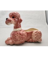 Royal Copley Vintage Pink Poodle Vase Planter 7&quot; x 8&quot; - $41.61