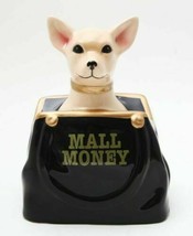 CHIHUAHUA IN PURSE MALL MONEY BANK 8&quot;H CERAMIC FIGURINE WORLD CUTEST - £22.79 GBP