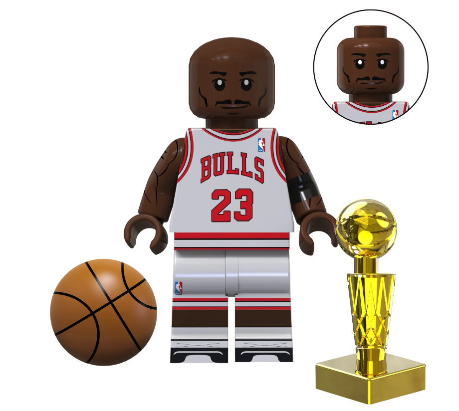 Building Michael Jordan White Outfit Basketball Player Minifigure Custom - $7.25