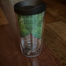 Tervis Tumbler Green Leaves Leaf Recycled 16 Oz Brown Lid - £10.25 GBP