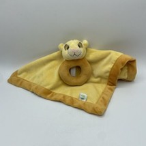 Disney Baby 13&quot; The Lion King Simba Lovey Security Blanket Plush w Ring Rattle  - £8.19 GBP