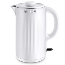 Electric Kettles Stainless Steel For Boiling Water, Double Wall Hot Water Boiler - £34.00 GBP