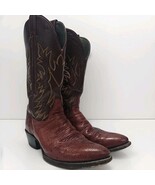 Vintage Men’s Justins 8094 Ostrich Cowboy Boots 8.5D Leather  - $922.23 MXN