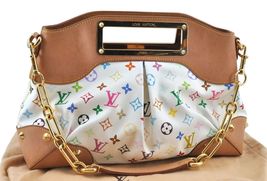 Auth Louis Vuitton Monogram Multicolor Judy MM 2Way Hand Bag - £1,828.18 GBP