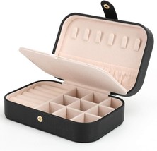 Black Small Jewelry Box Necklace Ring Storage Organizer Mini Jewelry Cas... - $32.80 CAD