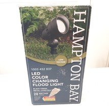 New Hampton Bay Led Color Changing Flood Light Outdoor Landscape 1003 452 837 - $25.00