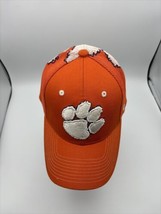 Clemson Tigers Zephyr Z Fit M/L  Hat Cap Orange With White Paw On Back - £20.83 GBP