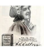 Kellogg Toasted Corn Flakes 3 Daisies 1905 Victorian Advertisement Cerea... - €34,13 EUR