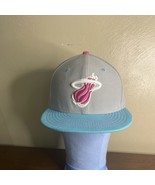 Miami Heat Snapback Cap Hat New Era 9Fifty  Hardwood Classic NBA Pink/Te... - $23.36